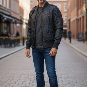 G-Star Raw Original Black Bomber Cargo Jacket